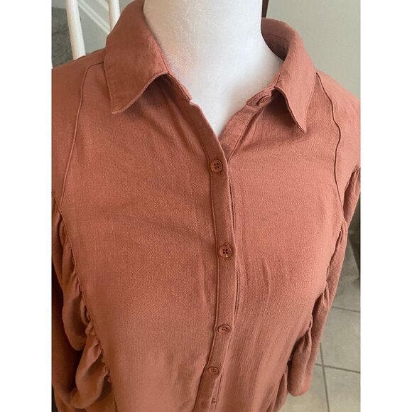 Free People Loose Oversized Button Down Shirt Dress Size XS - Picture 7 of 7